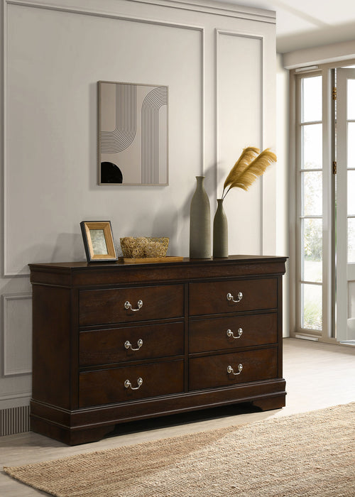 Louis Philippe Dresser Brown - Imperial Furniture (Las Vegas, NV) - Multi Location