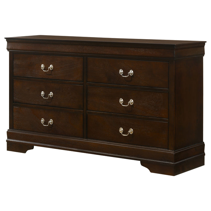 Louis Philippe Dresser Brown - Imperial Furniture (Las Vegas, NV) - Multi Location