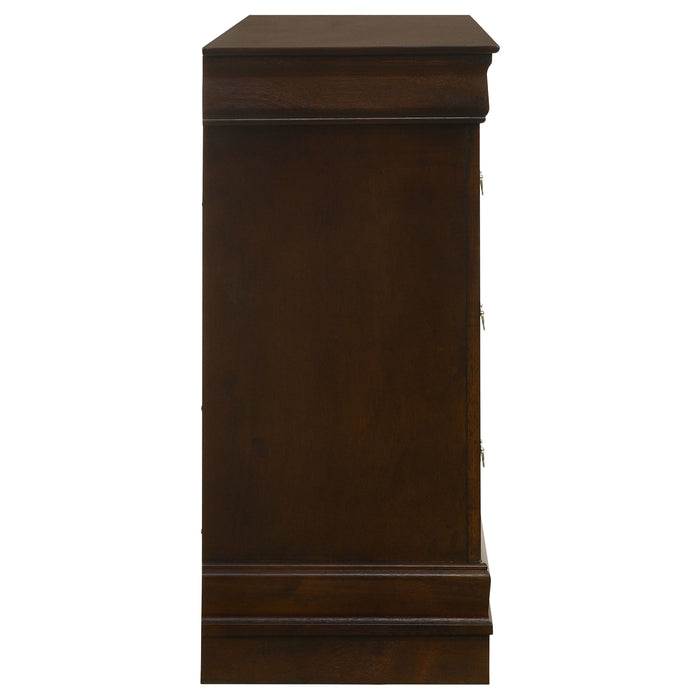 Louis Philippe Dresser Brown - Imperial Furniture (Las Vegas, NV) - Multi Location