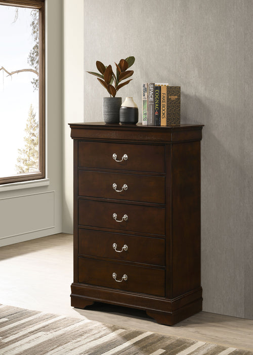 Louis Philippe Chest Brown - Imperial Furniture (Las Vegas, NV) - Multi Location