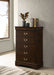 Louis Philippe Chest Brown - Imperial Furniture (Las Vegas, NV) - Multi Location
