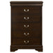 Louis Philippe Chest Brown - Imperial Furniture (Las Vegas, NV) - Multi Location