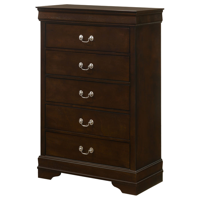 Louis Philippe Chest Brown - Imperial Furniture (Las Vegas, NV) - Multi Location