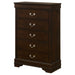 Louis Philippe Chest Brown - Imperial Furniture (Las Vegas, NV) - Multi Location