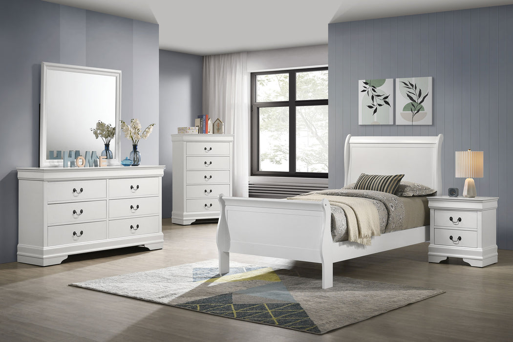 Louis Philippe 4 & 5 Piece Bedroom Set Full, Twin, King, & Queen - Imperial Furniture (Las Vegas, NV) - Multi Location