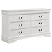 Louis Philippe 6-drawer Dresser White - Imperial Furniture (Las Vegas, NV) - Multi Location