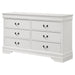 Louis Philippe 6-drawer Dresser White - Imperial Furniture (Las Vegas, NV) - Multi Location