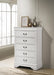 Louis Philippe 5-drawer Bedroom Chest White - Imperial Furniture (Las Vegas, NV) - Multi Location