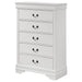 Louis Philippe 5-drawer Bedroom Chest White - Imperial Furniture (Las Vegas, NV) - Multi Location