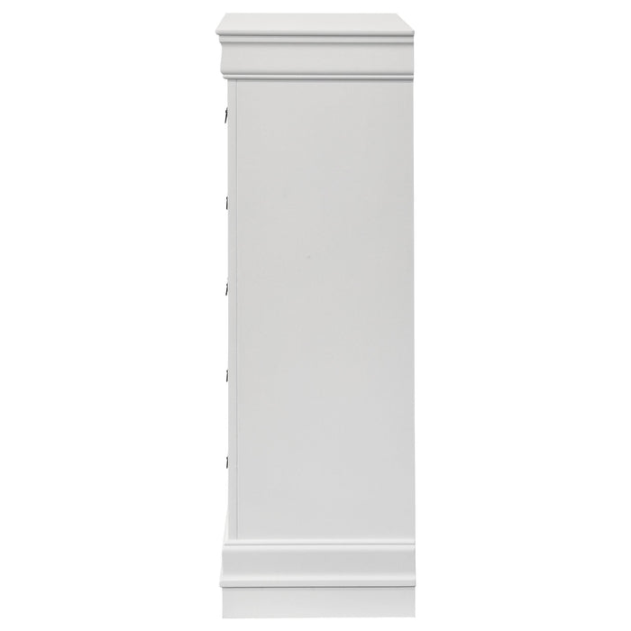 Louis Philippe 5-drawer Bedroom Chest White - Imperial Furniture (Las Vegas, NV) - Multi Location