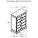 Louis Philippe 5-drawer Bedroom Chest White - Imperial Furniture (Las Vegas, NV) - Multi Location