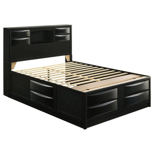 Briana Bookcase Platform Storage Bed - Imperial Furniture (Las Vegas, NV) - Multi Location