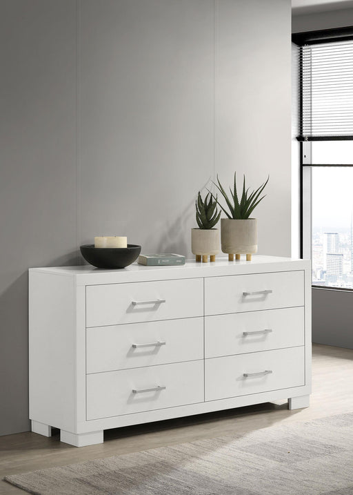 Jessica 6-drawer Dresser White - Imperial Furniture (Las Vegas, NV) - Multi Location