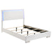 Felicity Full & Twin Panel Bed with LED Lighting Glossy White - Imperial Furniture (Las Vegas, NV) - Multi Location