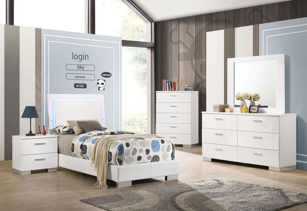 Felicity Bedroom Set White - Imperial Furniture (Las Vegas, NV) - Multi Location