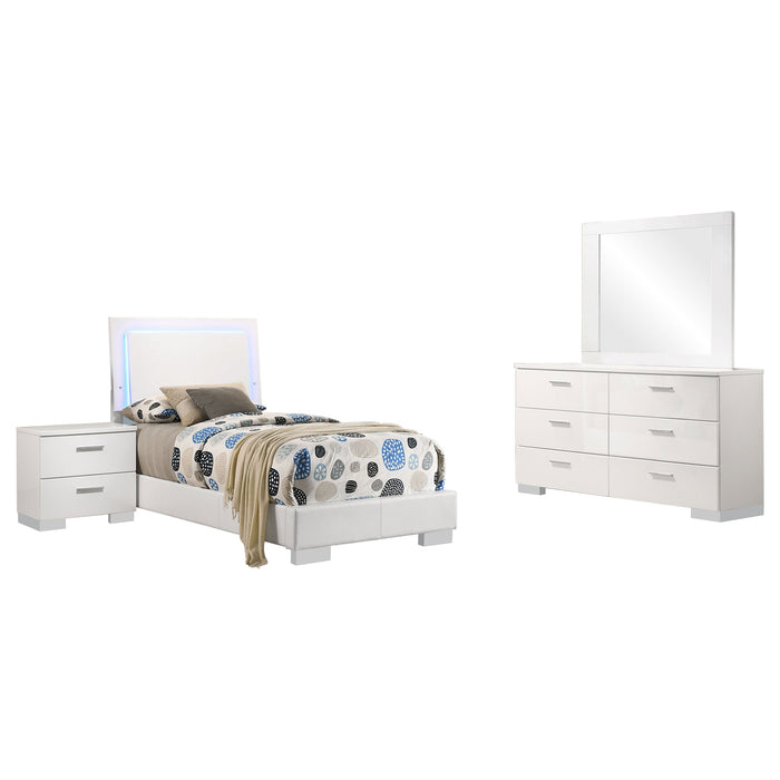 Felicity Bedroom Set White - Imperial Furniture (Las Vegas, NV) - Multi Location