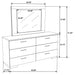 Felicity Dresser With Mirror - Imperial Furniture (Las Vegas, NV) - Multi Location