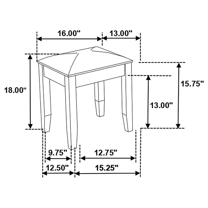Felicity Vanity Stools - Imperial Furniture (Las Vegas, NV) - Multi Location
