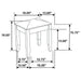 Felicity Vanity Stools - Imperial Furniture (Las Vegas, NV) - Multi Location