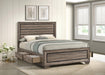 Kauffman California King, Eastren King & Queen Storage Bed Washed Taupe - Imperial Furniture (Las Vegas, NV) - Multi Location