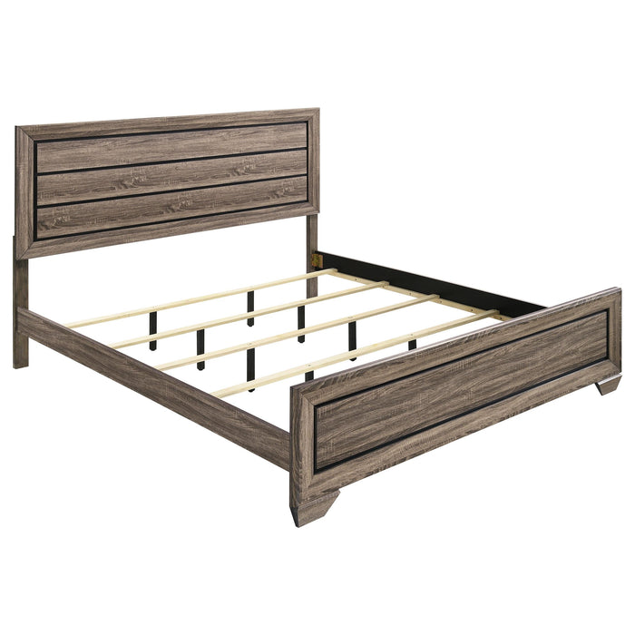 Kauffman California King, E.king, & Queen Panel Bed Washed Taupe - Imperial Furniture (Las Vegas, NV) - Multi Location