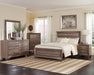 Kauffman Bedroom Set with High Straight Headboard - Imperial Furniture (Las Vegas, NV) - Multi Location
