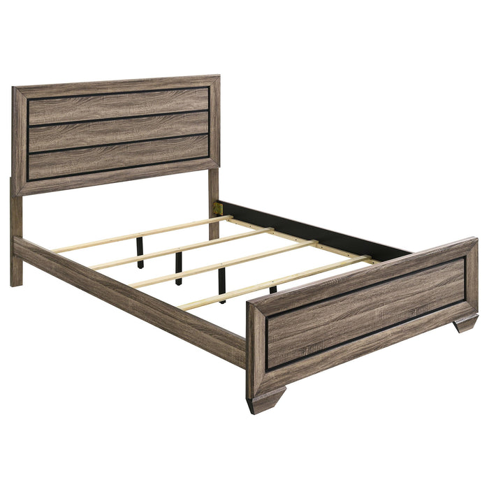 Kauffman California King, E.king, & Queen Panel Bed Washed Taupe - Imperial Furniture (Las Vegas, NV) - Multi Location