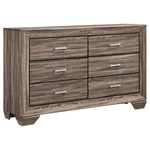 Kauffman 6-drawer Dresser Washed Taupe - Imperial Furniture (Las Vegas, NV) - Multi Location