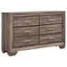 Kauffman 6-drawer Dresser Washed Taupe - Imperial Furniture (Las Vegas, NV) - Multi Location