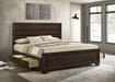 Kauffman California King, Eastren king, & Queen Storage Bed Dark Cocoa - Imperial Furniture (Las Vegas, NV) - Multi Location