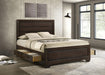 Kauffman California King, Eastren king, & Queen Storage Bed Dark Cocoa - Imperial Furniture (Las Vegas, NV) - Multi Location