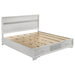 Miranda California King. E.King, & Queen 2-drawer Storage Bed Black & White - Imperial Furniture (Las Vegas, NV) - Multi Location