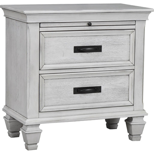 Franco 2-drawer Nightstand Antique White - Imperial Furniture (Las Vegas, NV) - Multi Location