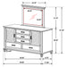 Franco Dresser With Mirror - Imperial Furniture (Las Vegas, NV) - Multi Location