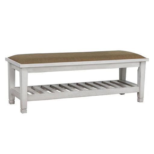 Franco Bench Brown and Antique White - Imperial Furniture (Las Vegas, NV) - Multi Location