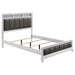 Barzini California King, E.King, & Queen Upholstered Panel Bed White - Imperial Furniture (Las Vegas, NV) - Multi Location