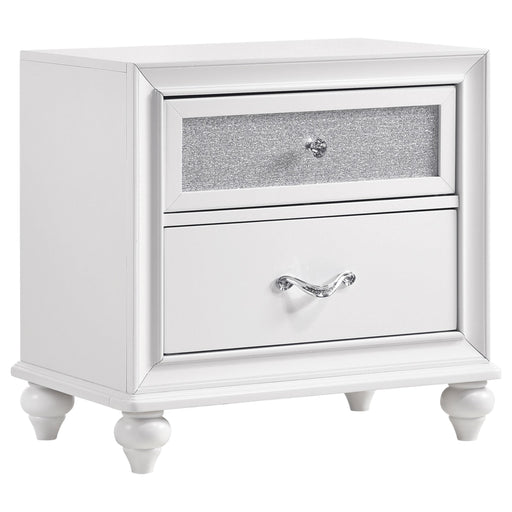 Barzini 2-drawer Nightstand White - Imperial Furniture (Las Vegas, NV) - Multi Location