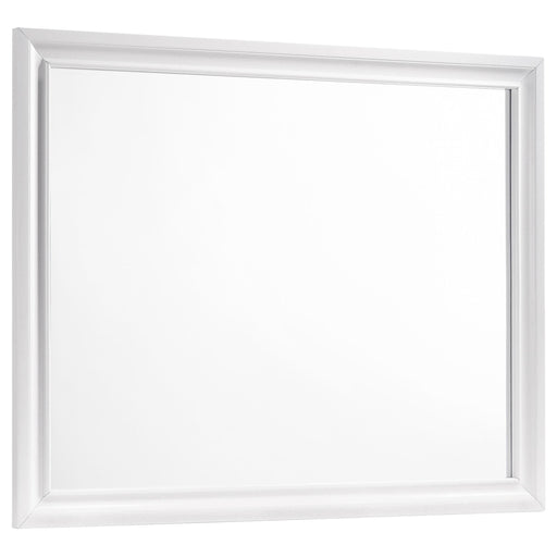 Barzini Rectangle Dresser Mirror White - Imperial Furniture (Las Vegas, NV) - Multi Location