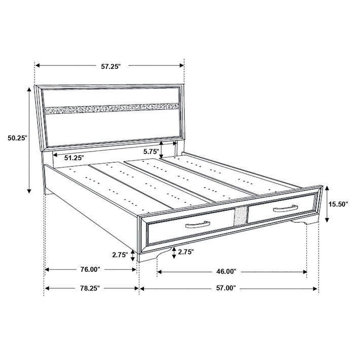 Miranda Bedroom Set with Storage - Imperial Furniture (Las Vegas, NV) - Multi Location