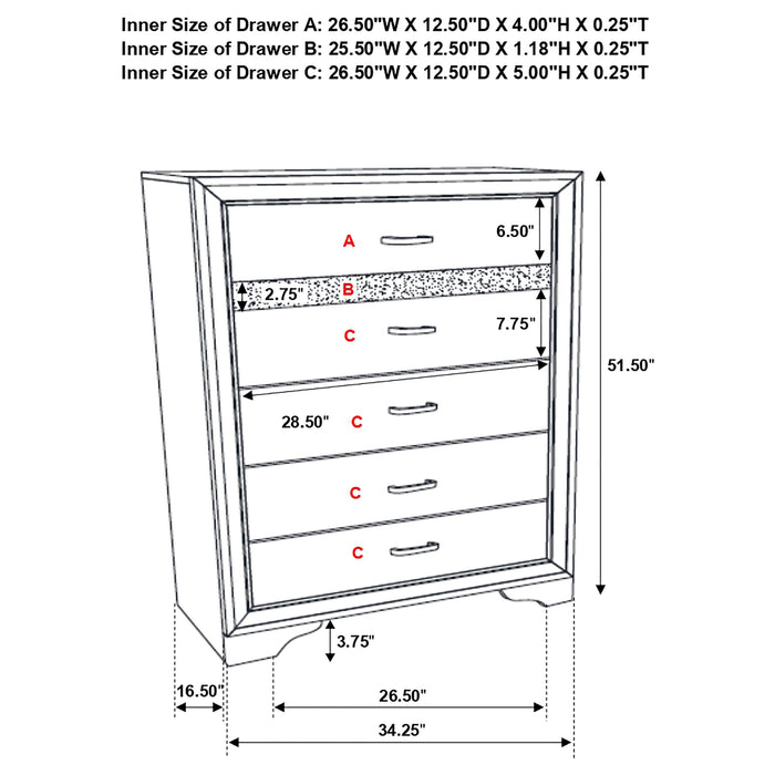 Miranda Bedroom Set with Storage - Imperial Furniture (Las Vegas, NV) - Multi Location