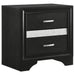 Miranda 2-drawer Nightstand Tray Black - Imperial Furniture (Las Vegas, NV) - Multi Location