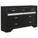 Miranda 7-drawer Dresser Black and Rhinestone - Imperial Furniture (Las Vegas, NV) - Multi Location