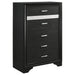 Miranda 5-drawer Chest Black and Rhinestone - Imperial Furniture (Las Vegas, NV) - Multi Location