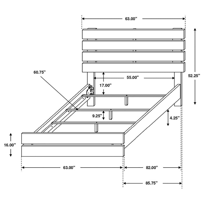 Brantford Wood Storage Panel Bed - Imperial Furniture (Las Vegas, NV) - Multi Location