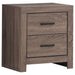 Brantford 2-drawer Nightstand Barrel Oak - Imperial Furniture (Las Vegas, NV) - Multi Location