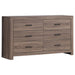 Brantford 6-drawer Dresser Barrel Oak - Imperial Furniture (Las Vegas, NV) - Multi Location