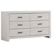 Brantford 6-drawer Dresser Coastal White - Imperial Furniture (Las Vegas, NV) - Multi Location
