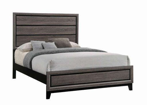 Watson Eastern King & Queen Bed Grey Oak and Black - Imperial Furniture (Las Vegas, NV) - Multi Location