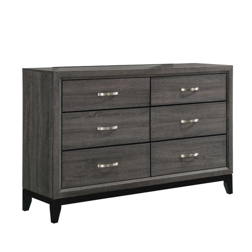 Watson 6-drawer Dresser Grey Oak and Black - Imperial Furniture (Las Vegas, NV) - Multi Location