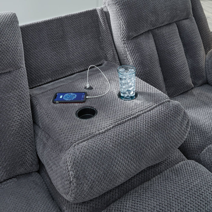 Observation Power Reclining Sofa with Drop Down Table - Imperial Furniture (Las Vegas, NV) - Multi Location